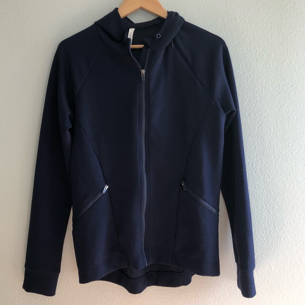Fabletics Navy Long Sleeve Jacket Size Small